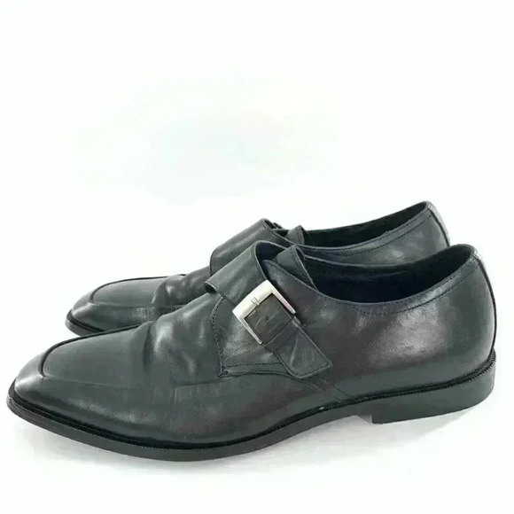 Ashton Gray mens dress shoes size 11 black leather monk strap main image 10